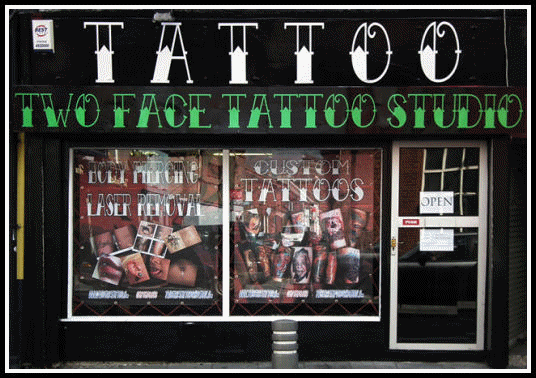 Two Face Tattoo Studio, 60 Upper Dorset Street, Dublin 1.